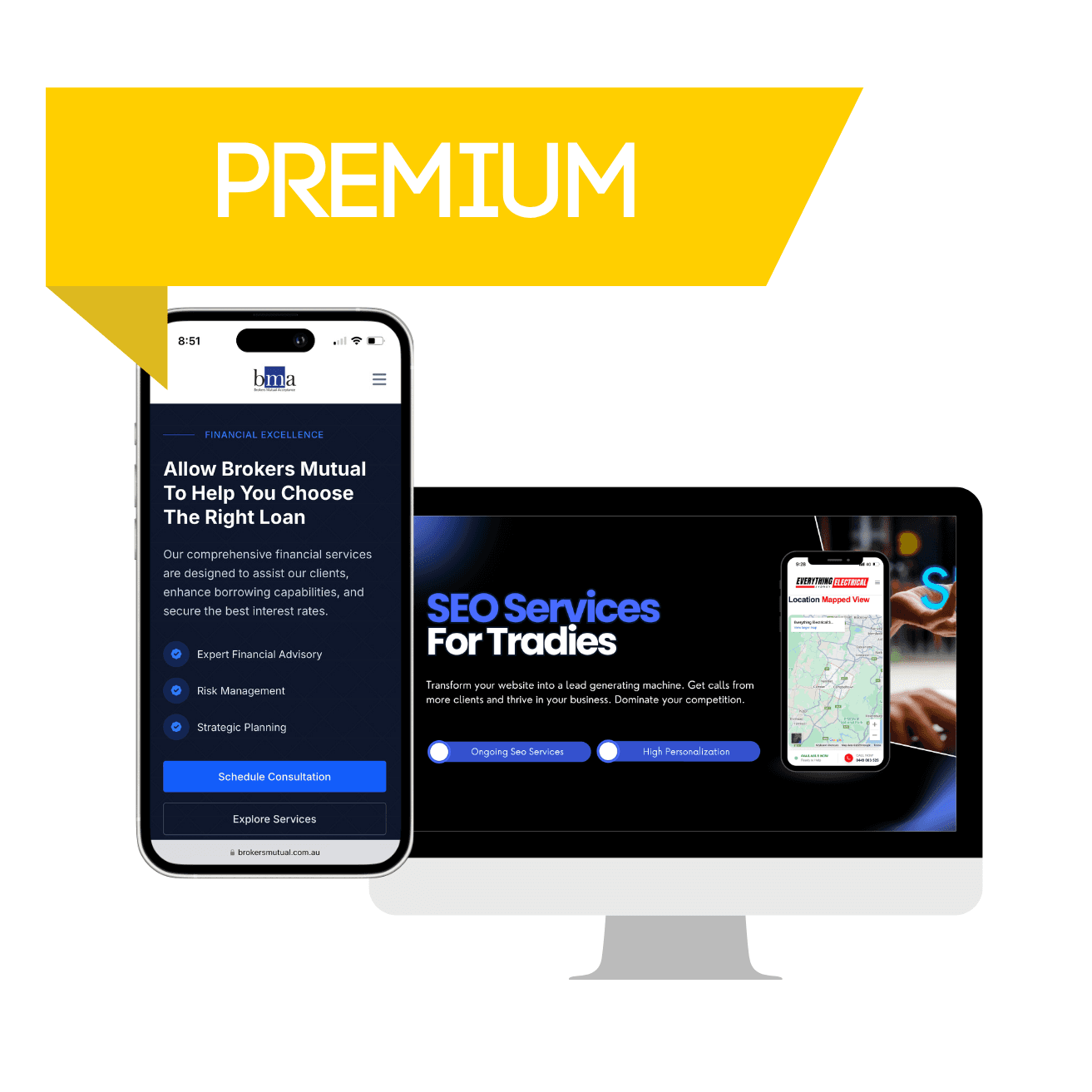 Premium / High-Value Client Site service illustration